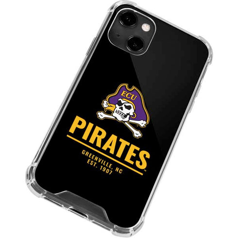 East Carolina University Pirates Greenville NC iPhone 14 Clear Case